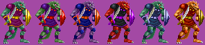 Lizardman alternate palettes.png Lizardman alternate palettes.png